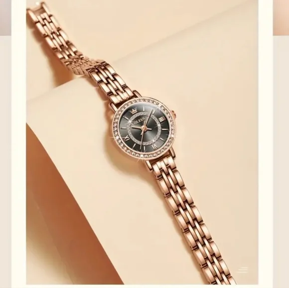 🐎 NEW! Women's Rose Gold SS Watch By OLEVS - Picture 2 of 5
